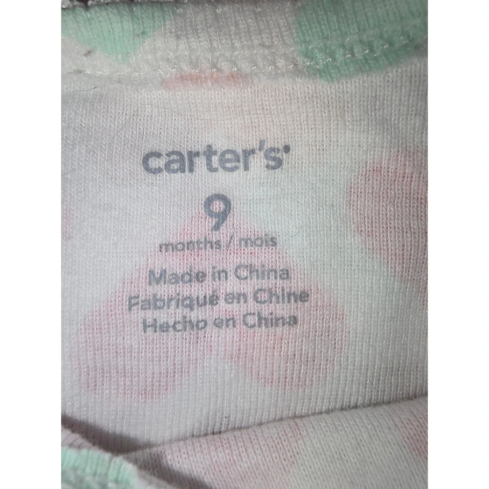 Carters OshKosh Baby Girl Bodysuit Bundle Pink Hearts Floral Brunch‎ 9-24 Months